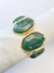 Bracelete com pedras resina marmo - VERDE na internet