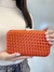 Clutch quadrada tressê - LARANJA - MICMIC Acessórios
