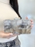 Clutch metálica riscadinha - PRATA na internet