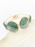 Bracelete com pedras resina marmo - VERDE - comprar online