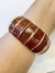 Bracelete grossinho esmaltado - VINHO na internet