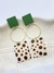 Brinco placas esmaltadas color - VERDE - comprar online