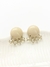 Brinco botão com cristais atelier - NUDE - comprar online
