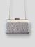 CLUTCH LULU FECHO DOURADO TEXTURA RISCADINHA - PRATA