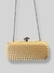 CLUTCH TRESSÊ CLÁSSICA CETIM FECHO NÓ - DOURADO - comprar online