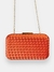 Clutch quadrada tressê - LARANJA - comprar online