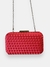 Clutch quadrada tressê - VERMELHO - comprar online