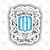 Sticker Escudo retro Racing