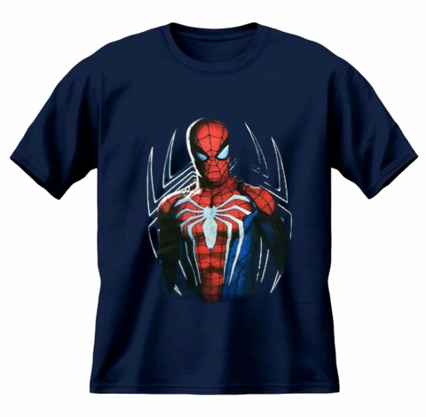 CAMISETA INFANTIL HOMEM ARANHA AZUL