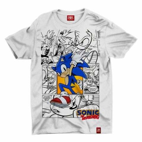 CAMISETA INFANTIL SONIC BRANCA