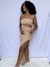 Vestido Midi com Fenda na internet