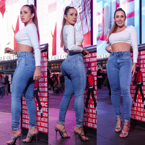 Calça Jeans Luxo Strass - comprar online