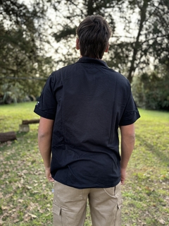 Chomba manga corta Unisex - Negro