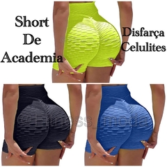 Short meia coxa disfarça celulites bolha suplex