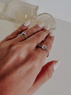 Anel Zircônia Cristal | AN041 - comprar online