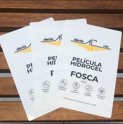 Lâmina Hidrogel Fosca para Máquina de Películas Almeida Cruz - Celular