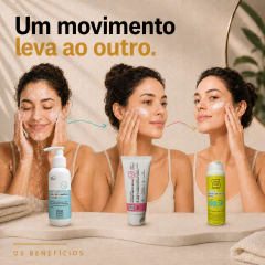 Kit Completo Skincare Facial SHA SHA | Gel 120mL + Hidratante 40g + Protetor FPS50 45g | Todos os Tipos de Pele na internet