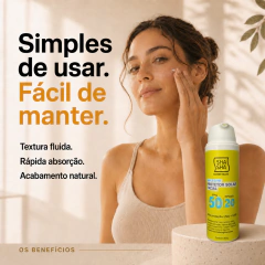 Protetor Solar Facial SHA SHA 45g | Todos os Tipos de Pele | Alta Proteção UVA + UVB | FPS 50 e FPUVA 20 - comprar online