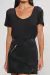 Camiseta Colcci Brilho Preto