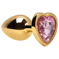 PLUG ANAL CORAÇÃO (DOURADO) - comprar online