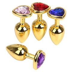 PLUG ANAL CORAÇÃO (DOURADO)