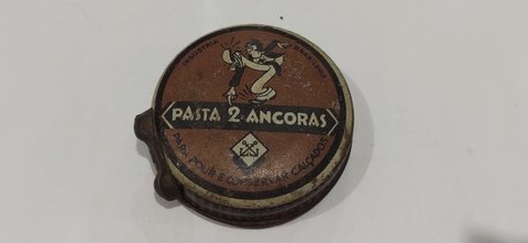 Lata Graxa Ou Pasta Para Sapato 2 Ancoras Antiga modelo menor