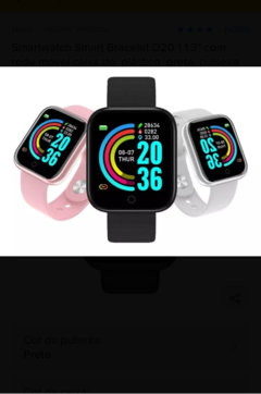 Smartwatch Smart Bracelet D20 1 1.3" - BARATO BRASIL
