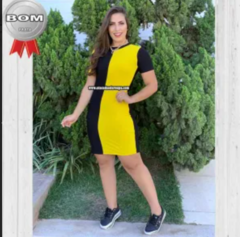 Vestido Bicolor Fio Torcido - comprar online