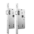 Fechadura Roseta Quadrada Inox Escovado 813/35 Interna Stam - Saldão da Construção