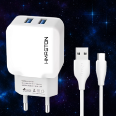 Turbo Carregador Completo Tipo "C" com Duplo USB - buy online