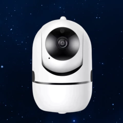 DAFUSHOP Babá Eletrônica Câmera Sem Fio Visão Noturna Infravermelho Vigilância Automática Indoor Monitor