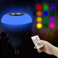 Bluetooth Music Remote Control Bulb Led Music Bulb RGB Colorful Remote Control Music Bulb Lamp on internet