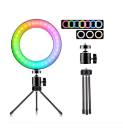 Ring Light Led Mesa Iluminador Pequena Tripé 6 Polegada 16cm Youtuber Influencer Iluminação Luz Beleza Maquiagem Vídeos - online store