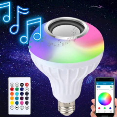 Bluetooth Music Remote Control Bulb Led Music Bulb RGB Colorful Remote Control Music Bulb Lamp - online store