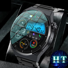 New NFC Smart Watch Men GT3 Pro AMOLED 390*390 HD Screen Heart Rate Bluetooth Call IP68 Waterproof SmartWatch For Huawei Xiaomi