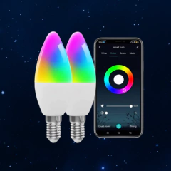 ELIVCO E27 WiFi Futuristic Smart Bulb, Compatible with Android, IOS, Alexa and Google Home.