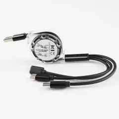 Image of Cabo De Carga Micro USB 3 Em 1 Retrátil/Tipo c Universal