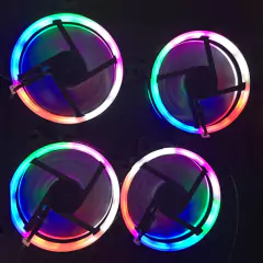 120mm PC Case Fan Cooler Adjustable 52CFM De-vibration Rubber Led Computer Cooling Fan 12V Mute Ventilador PC Computer Cool Fan en internet