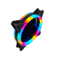 120mm PC Case Fan Cooler Adjustable 52CFM De-vibration Rubber Led Computer Cooling Fan 12V Mute Ventilador PC Computer Cool Fan - tienda online