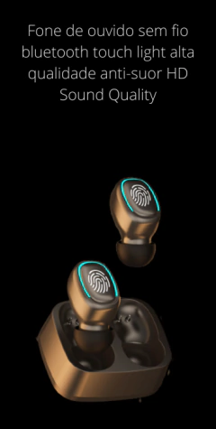 Wireless Bluetooth Headset Touch Light Mini High Quality Earplugs Anti-Sweat HD Sound Quality Stereo Universal Headset - online store