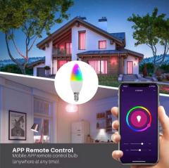 ELIVCO E27 WiFi Futuristic Smart Bulb, Compatible with Android, IOS, Alexa and Google Home. - buy online