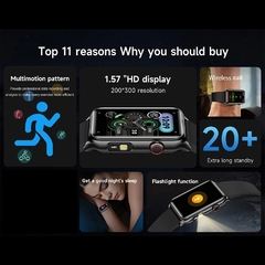 Smartwatch LED 2025 – Ultraconectividade Sport & Health Monitoring - HighTech Tecnologias