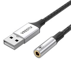 Adaptador USB para P2 (3.5mm) – Áudio Estéreo Hi-Fi com Entrada para Fone e Microfone - comprar online