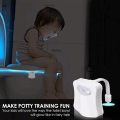 LED 8 Colors Toilet Decorative Light Waterproof Motion Sensor Bathroom Night Light with Replaceable Battery IP65 for RestroomLED - online store