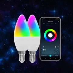 ELIVCO E27 WiFi Futuristic Smart Bulb, Compatible with Android, IOS, Alexa and Google Home. - buy online
