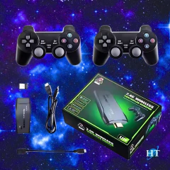 Image of Video Game Console 2.4G Double Wireless Controller Game Stick 4K 10000 Games 64 32GB Retro Games for PS1/GBA Boy Christmas Gift