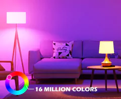 Smart LED Lamp with Alexa 100W Equivalent 1000lm, RGB Color Changing Globe Light Bulbs, E27 B22 Bayonet-16 Million Colors Foco - HighTech Tecnologias