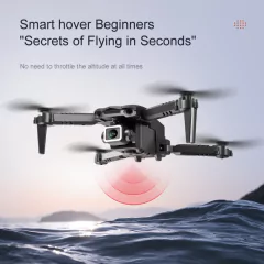 Mini Drone S128 avec caméra HD double 4K, triple face, pour éviter les obstacles, pression de l'air, hauteur fixe, jouet profess