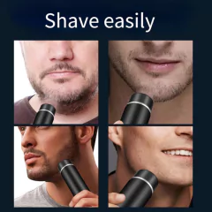 New Mini Electric Shaver Long-Lasting Battery Life Portable Car Rechargeable Razor Travel Car Mini Shaver - buy online