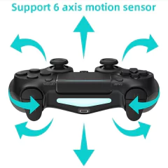 Controle Joystick com Interface Bluetooth, Som e LED para PS4 & PC - loja online